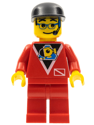 Divers - Control 2, Red Legs, Black Cap, Glasses and Headset
