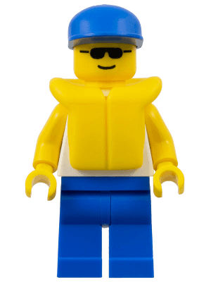 Divers - Boatie, Dolphin Shirt, Blue Cap, Life Jacket