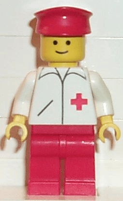Doctor - Straight Line, Red Legs, Red Hat