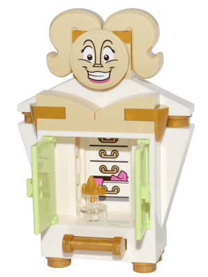 Wardrobe - Yellowish Green Doors, with Stickers