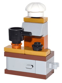 LEGO Chef Bouche without Sticker (dp030) minifigure