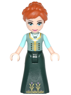 Anna - Sand Green Top, Dark Green Skirt