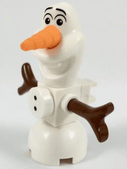 LEGO Olaf Buttons Clip on Back (dp054) minifigure