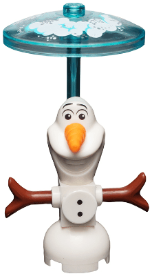 LEGO Olaf Buttons Clip on Back with Dish (dp054a) minifigure