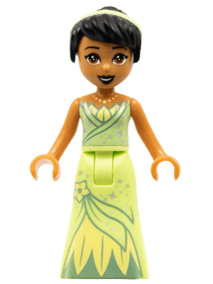 Tiana - Round Beaded Necklace, Thick Hinge Skirt, Hairband