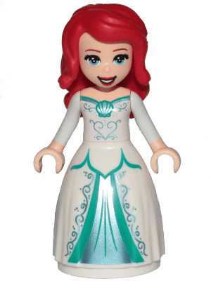 LEGO Ariel Human (Light Nougat) (dp154) Disney Minifigure