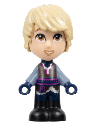 Kristoff - Micro Doll, Dark Brown Shirt, Dark Blue Shorts, Open Mouth