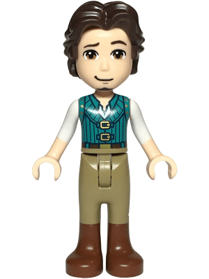 Flynn Rider - Mini Doll, Dark Turquoise Vest, Thin Hinge