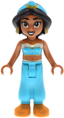 Jasmine - Top with Sparkles and Gold Trim, Open Mouth
