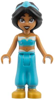 Jasmine - Top with Sparkles and Gold Trim, Open Mouth, Plain Tiara