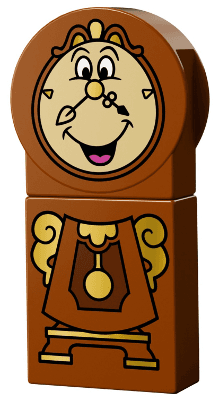LEGO Duplo Figure Disney Princess Cogsworth with Gold Pendulum (dupclock01) minifigure