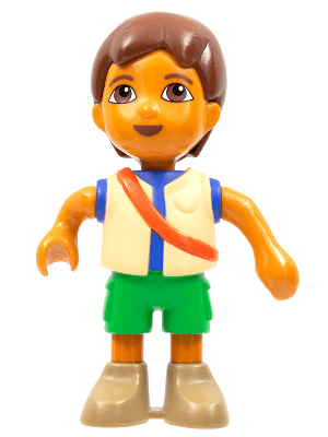 LEGO Duplo Figure Dora the Explorer Diego (duplodiego) Duplo Minifigure