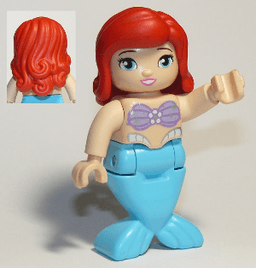 LEGO Duplo Figure Disney Princess Ariel Medium Azure Tail (Mermaid) (dupmermaid02) minifigure