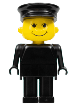 LEGO Basic Figure Human Black Hat (fab13b) minifigure