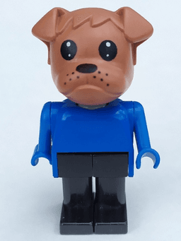 Fabuland Bulldog - Bertie Bulldog, Brown Head