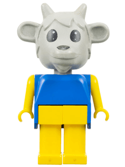 Fabuland Goat - Billy Goat, Light Gray Head