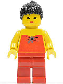 LEGO Red Halter Top (fbr001) Town / City Minifigure