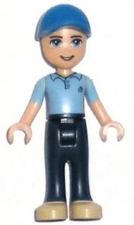 Friends Andrew - Dark Blue Trousers, Medium Blue Polo Shirt, Blue Cap