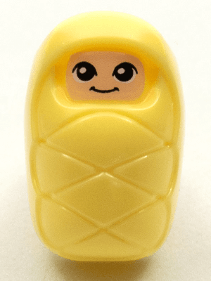 Baby / Infant - with Stud Holder on Back with Smiling Face and Large Eyes Pattern (Baby Sophie) (6397924)