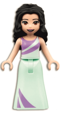 Friends Emma - Lavender and Light Aqua Dress