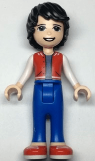 Friends Jackson - Red Shoes, Blue Trousers, Red Vest, Sand Blue Undershirt, White Sleeves