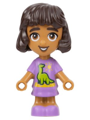 Friends Alba - Micro Doll, Medium Lavender Dress