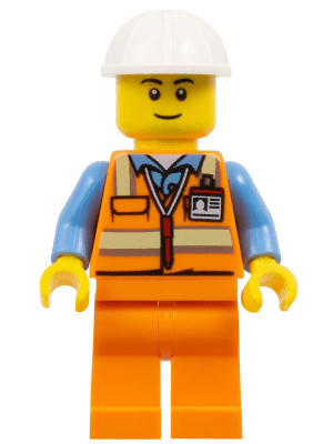 LEGO FIRST LEGO League (FLL) Superpowered Male Construction Worker (fst049) LEGO Minifigure