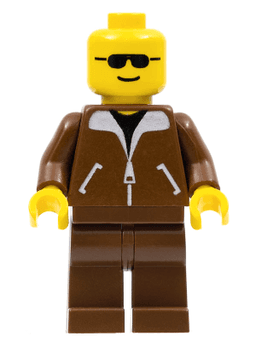 LEGO Jacket Brown (game003) minifigure