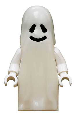 LEGO Ghost with 1 x 2 Plate and 1 x 2 Brick as Legs (gen002) Castle Minifigure