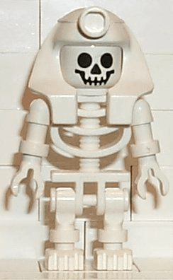 LEGO Skeleton with Standard Skull White Mummy Headdress (gen007) Adventurers Minifigure