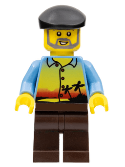 LEGO Sunset and Palm Trees (gen063) minifigure