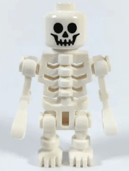 LEGO Skeleton with Standard Skull Angular Rib Cage Mechanical Arms (gen066) minifigure