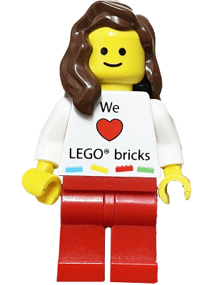 LEGO LEGO Kladno Girl We Heart LEGO bricks Minifigure (gen073) Promotional Minifigure