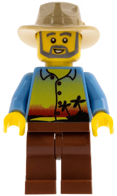 LEGO Sunset and Palm Trees (gen080) minifigure