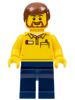 LEGO LEGO Store Employee Brown Beard (gen083) minifigure