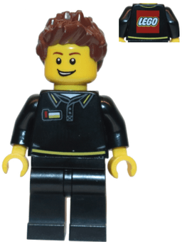 LEGO LEGO Store Employee Male Black Shirt (gen090) minifigure