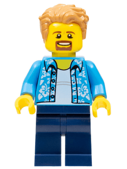 LEGO LEGO Store Customer with Hawaiian Shirt (gen105) minifigure