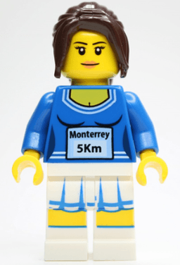 LEGO 5K Family Road Race Female 2014 Monterrey (gen124) minifigure