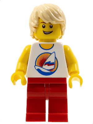 Surfer, Red Legs, Tan Hair