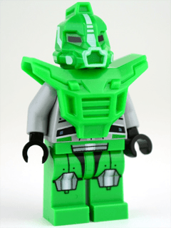LEGO Bright Green Robot Sidekick with Armor (gs013) Space Minifigure