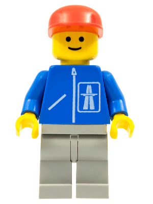 LEGO Highway Pattern (hgh001) Town / City Minifigure