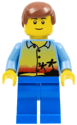 LEGO Sunset and Palm Trees (hol017) City Minifigure