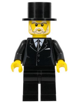 LEGO Suit Black Top Hat (hol025) minifigure