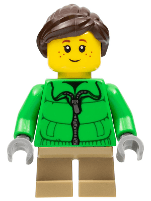 LEGO Winter Holiday Train Girl (hol075) City Minifigure