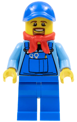 LEGO Winter Holiday Train Locomotive Driver (hol078) City Minifigure