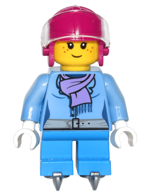 LEGO Ice Hockey Player Girl (hol081) City Minifigure