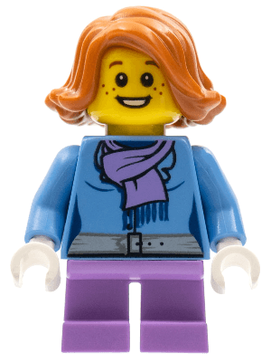 LEGO Christmas Train Ride Passenger (hol097) City Minifigure