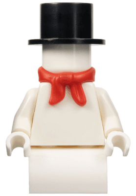 LEGO Snowman with 2 x 2 Curved Top Brick as Legs (hol130) City Minifigure
