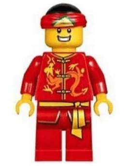 LEGO Dragon Dance Performer Tied Red Bandana (hol134) minifigure