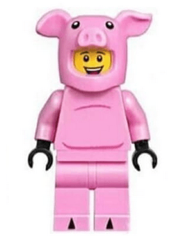 LEGO Dragon Dance Performer Pig Costume No Tail (hol137) minifigure